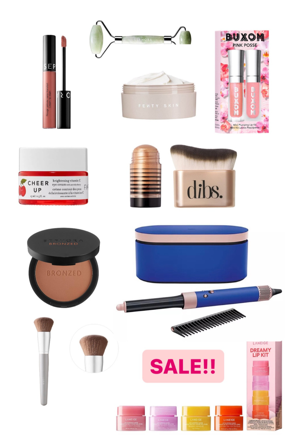 LTK Beauty Sale! This is the time to try or stock up on these fan faves. @sephora @fenty @buxom @farmacy @dibs @dyson @laneige #shimmerstick #dysonairwrap #lipgloss 

#LTKBeauty #LTKSaleAlert #LTKOver40