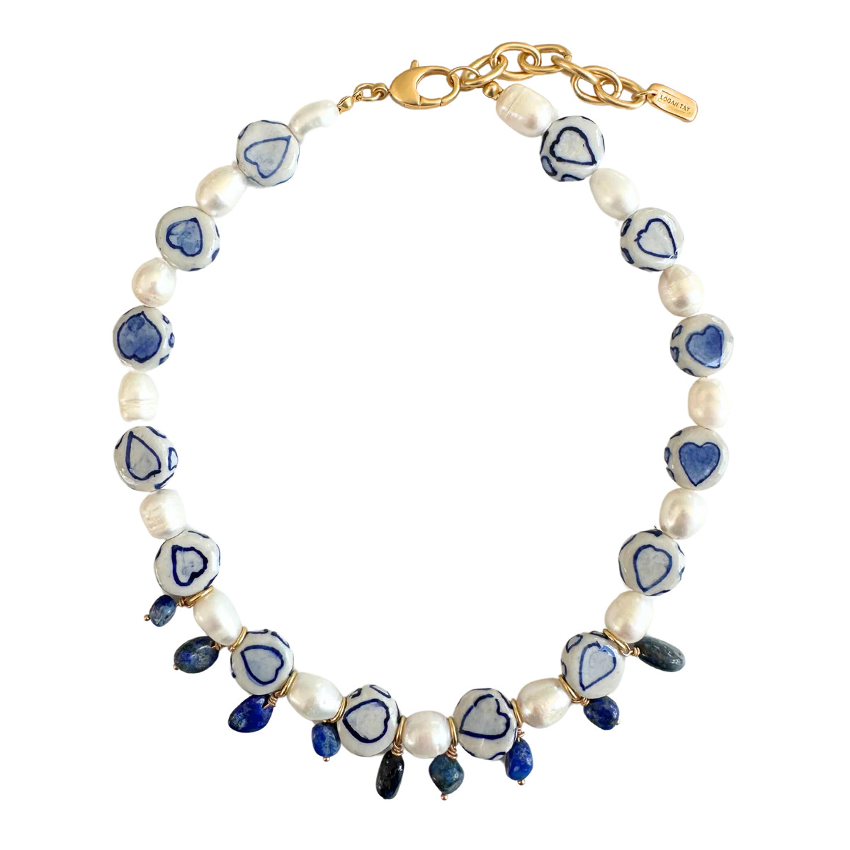 Seaside Heart Pearl Necklace | Over The Moon