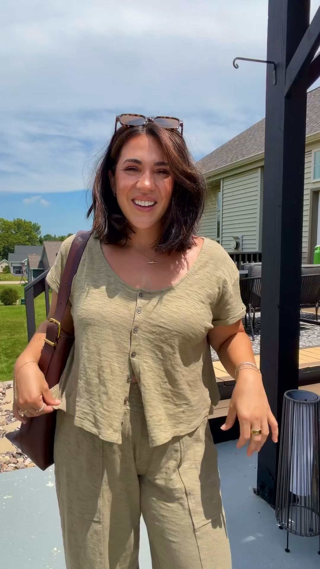 Easy early fall outfit from Target! Top: L, pants: M easy lounge outfit for summer and fall.

#LTKMidsize #LTKSeasonal #LTKootd