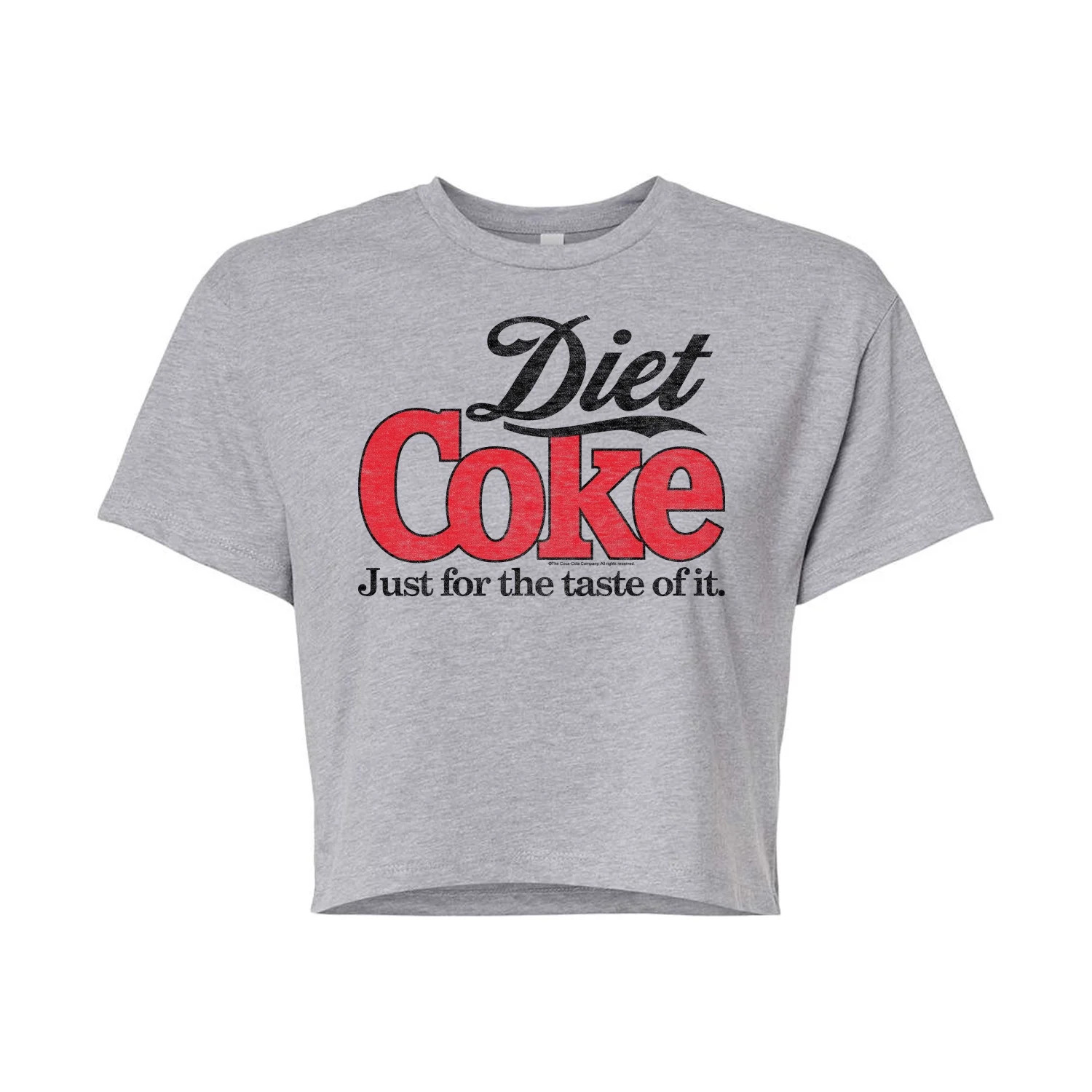 Diet Coke - Retro Logo - Juniors Cropped Cotton Blend T-Shirt | Walmart (US)
