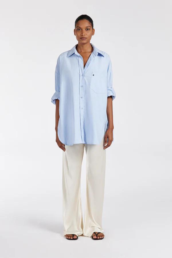 MYKA CREAM SATIN PANT | DISSH