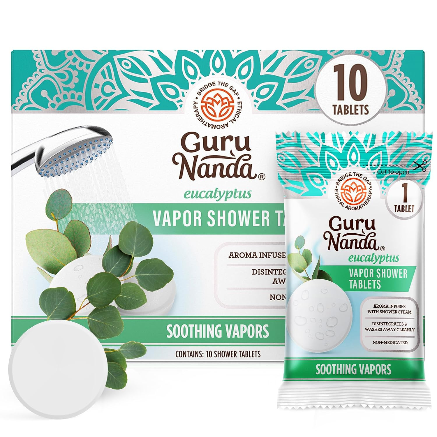 GuruNanda Eucalyptus Vapor Shower Tablets, 10 ct | Amazon (US)