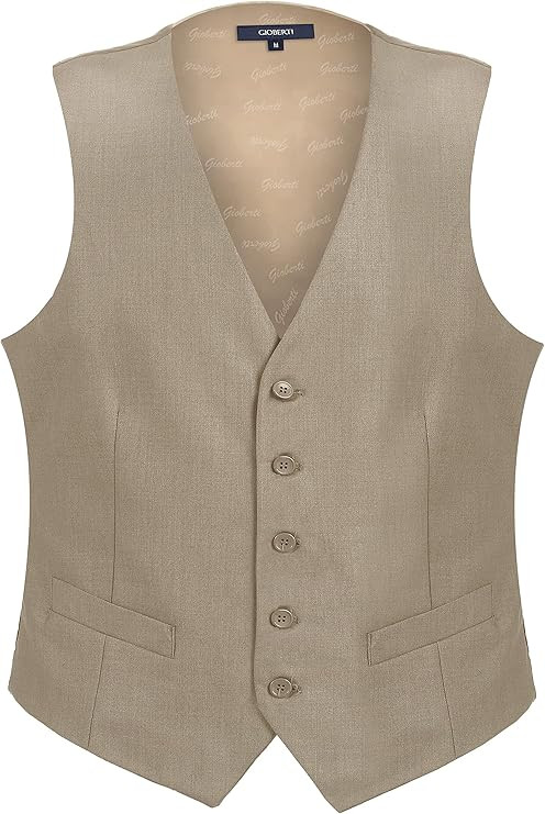 Gioberti Men's Formal Suit Vest Fit for Business or Casual Dress | Amazon (US)