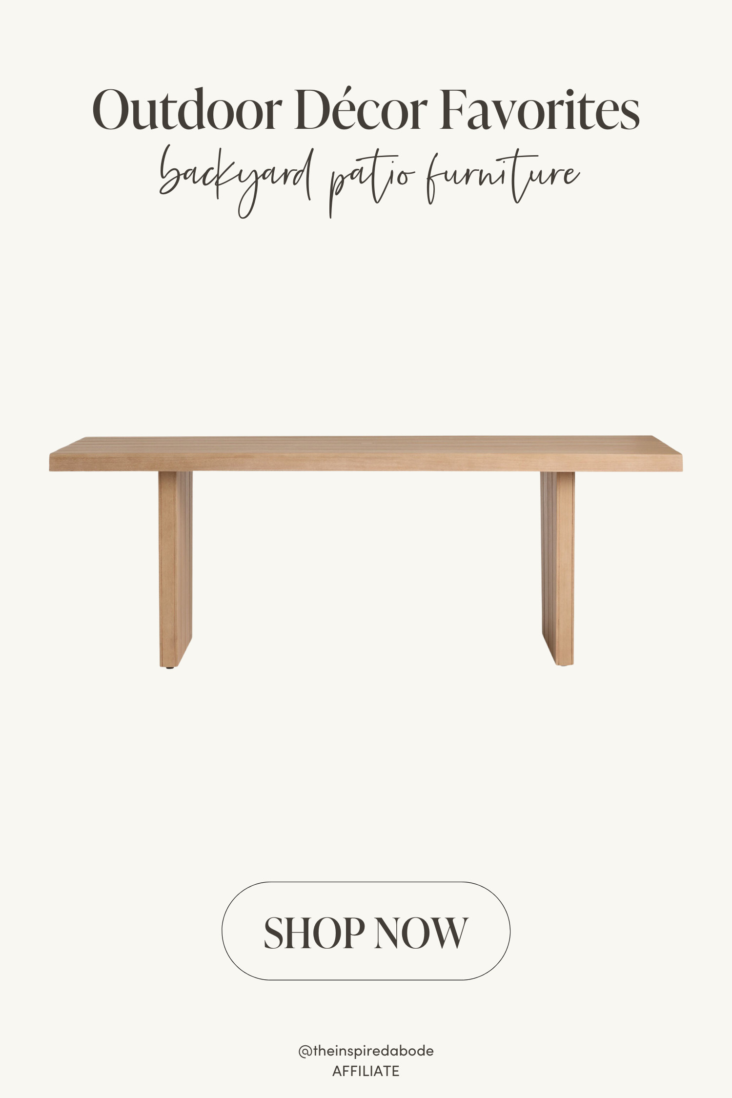 If you're into clean lines and simplicity, this outdoor dining table is for you! And the best part?! It's under $400! 

 #LTKSeasonal #LTKHome