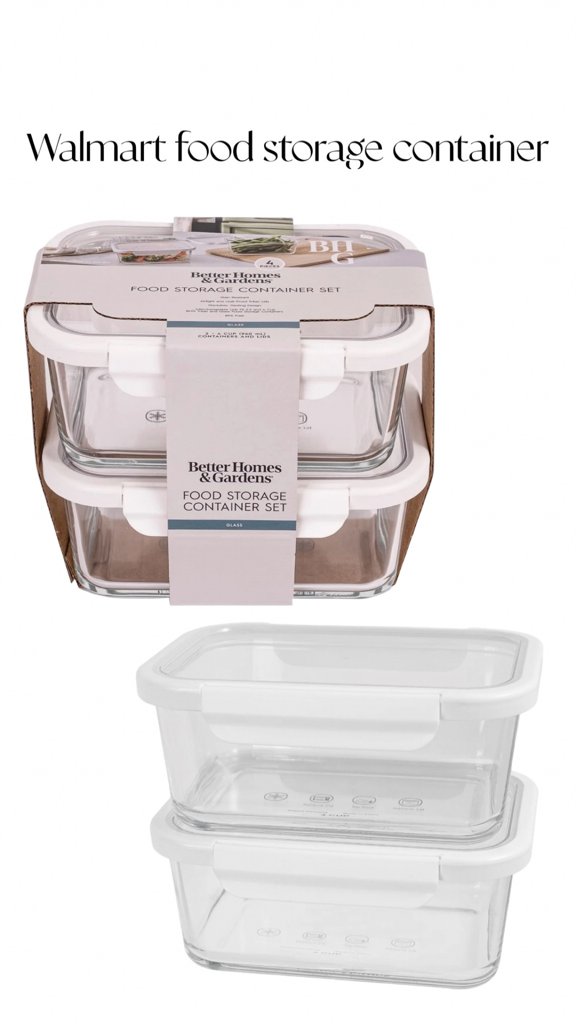 Walmart glass food storage containers 

#LTKGiftGuide #LTKU #LTKHome