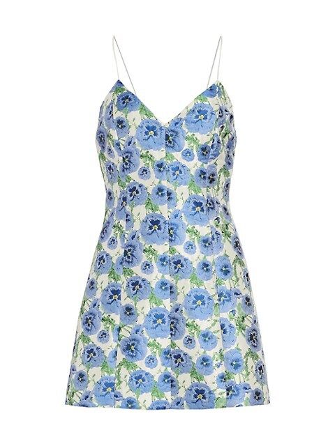 Tayla Floral Jacquard Mini Dress | Saks Fifth Avenue