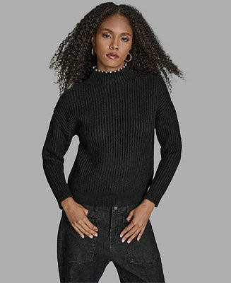 Women's Long Sleeve Mock Neck Sweater | Macy's