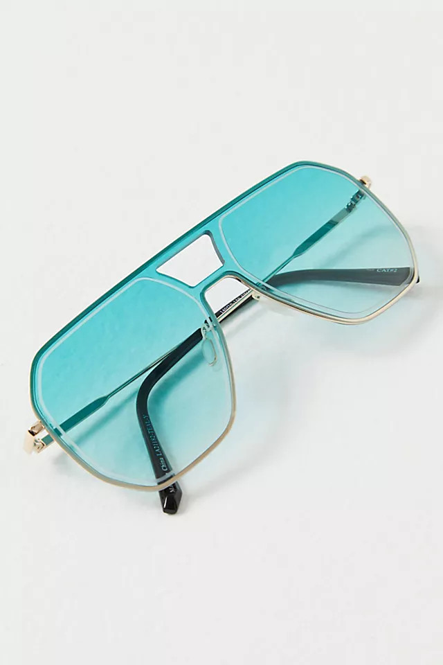 Clear Skies Rimless Aviator Sunglasses | Free People (Global - UK&FR Excluded)