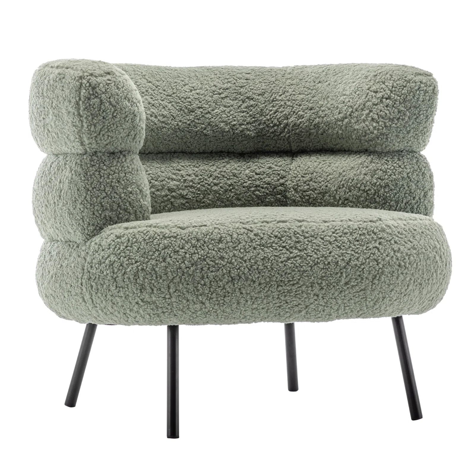 Demarea 33.85'' Wide Wool Barrel Chair | Wayfair North America