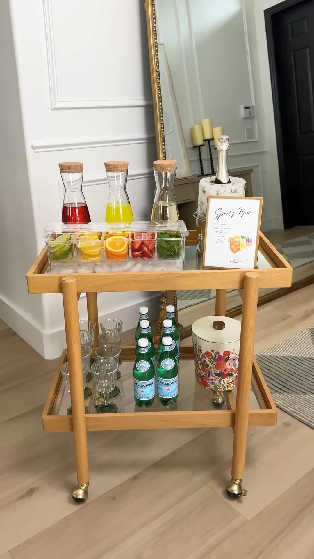 Make your next house party effortless with a DIY spritz bar. Since everyone mixes their own drinks, you can actually spend time enjoying the party. You can find everything I used in the links provided for a quick and easy setup.

party inspo, bar cart essentials, drinkware, hostess life, entertaining at home, home bar, garden party, hosting hack

#LTKHome #LTKSeasonal #LTKU