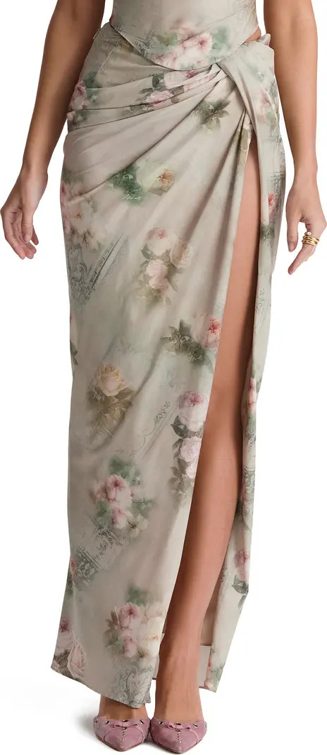 Vesper Gathered Side Slit Skirt | Nordstrom