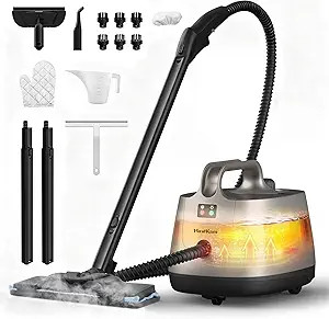 Carpet Steam Cleaner for Home, 293°F 58 PSI Powerful Multipurpose Handheld Steam Mop, 21 Attachm... | Amazon (US)