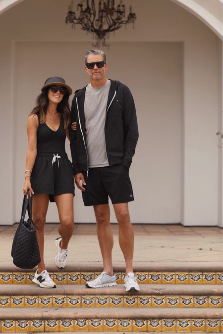 I’m just shy of 5-7” wearing the size XS top and small shorts Jeff is 6-4” wearing the size L tee and shorts. Casual style, athleisure, StylinByAylin 

#LTKstyletip #LTKSeasonal #LTKunder50