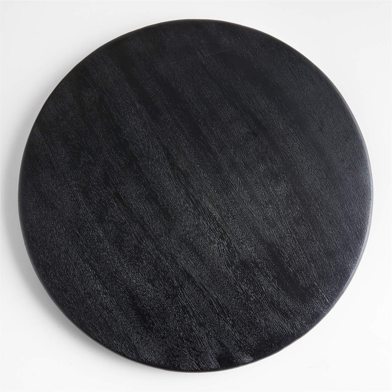 Tondo Ebonized 20" Lazy Susan + Reviews | Crate & Barrel | Crate & Barrel