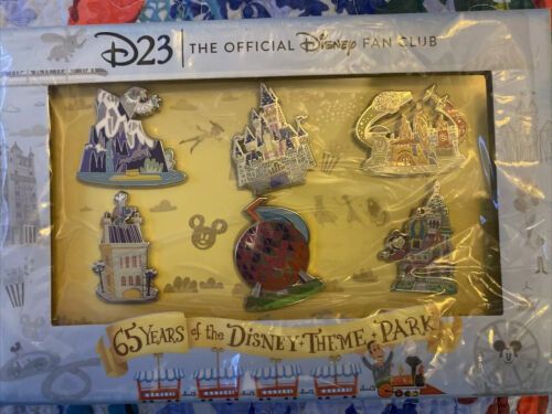 D23 Fan Club 65 Years of the Disney Theme Park Limited 6 Pin Set~SOLD OUT 3,300  | eBay | eBay US