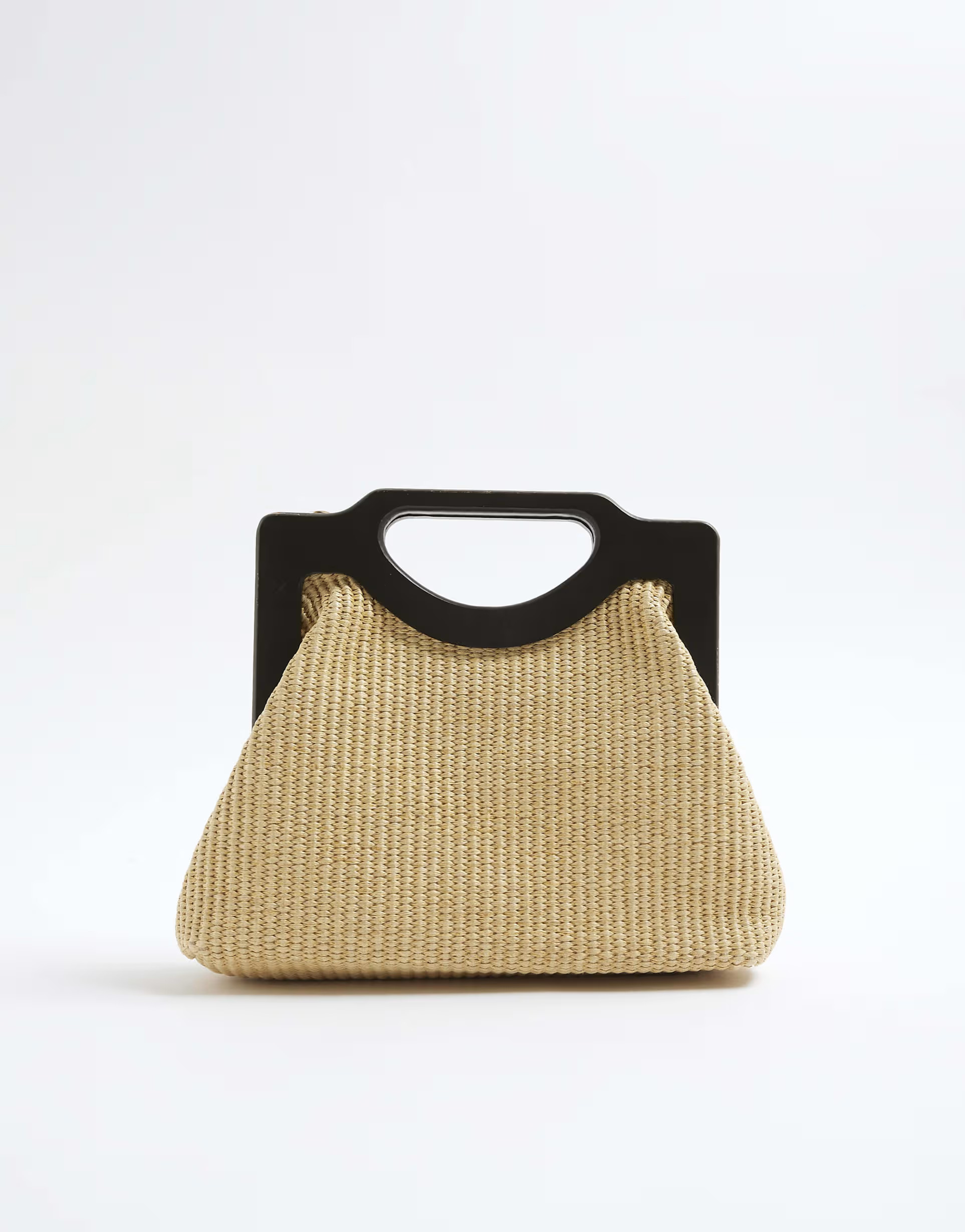 River Island Raffia clutch bag in beige - light | ASOS | ASOS (Global)