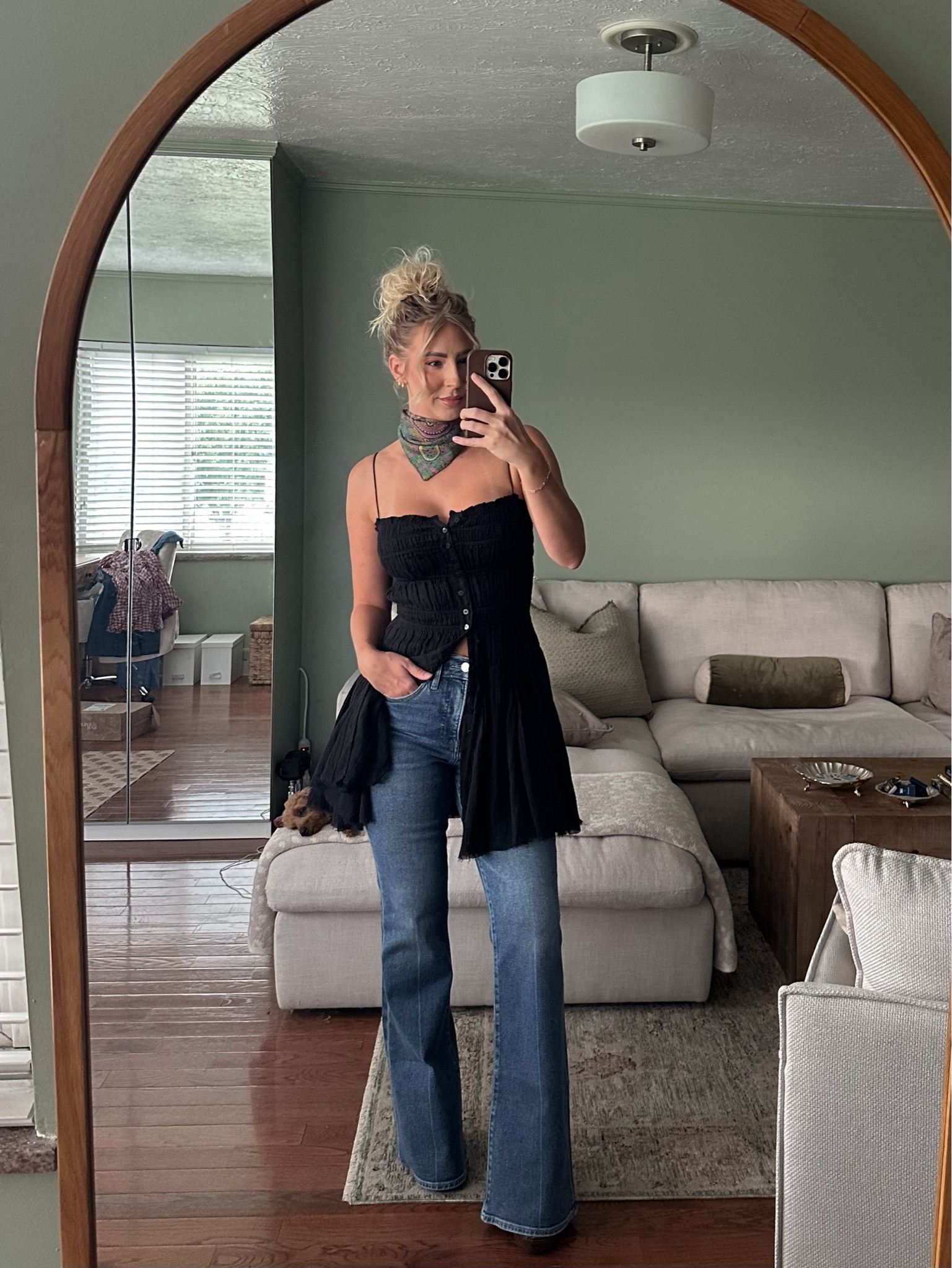 Scarf is vintage but any scarf will do