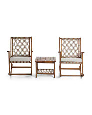 3pc Outdoor Rocking Chairs And Table Set | Furniture & Lighting | Marshalls | Marshalls