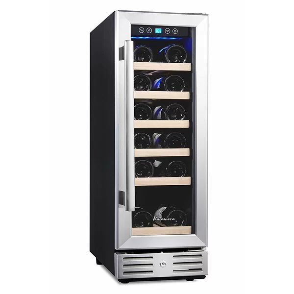 18 Bottle Single Zone Freestanding Wine Refrigerator | Wayfair North America