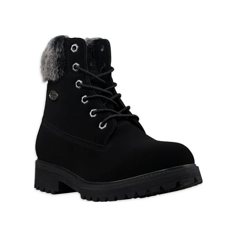 Lugz Women's Hudson Lace Up Faux Fur Boots, Sizes 5-12 | Walmart (US)