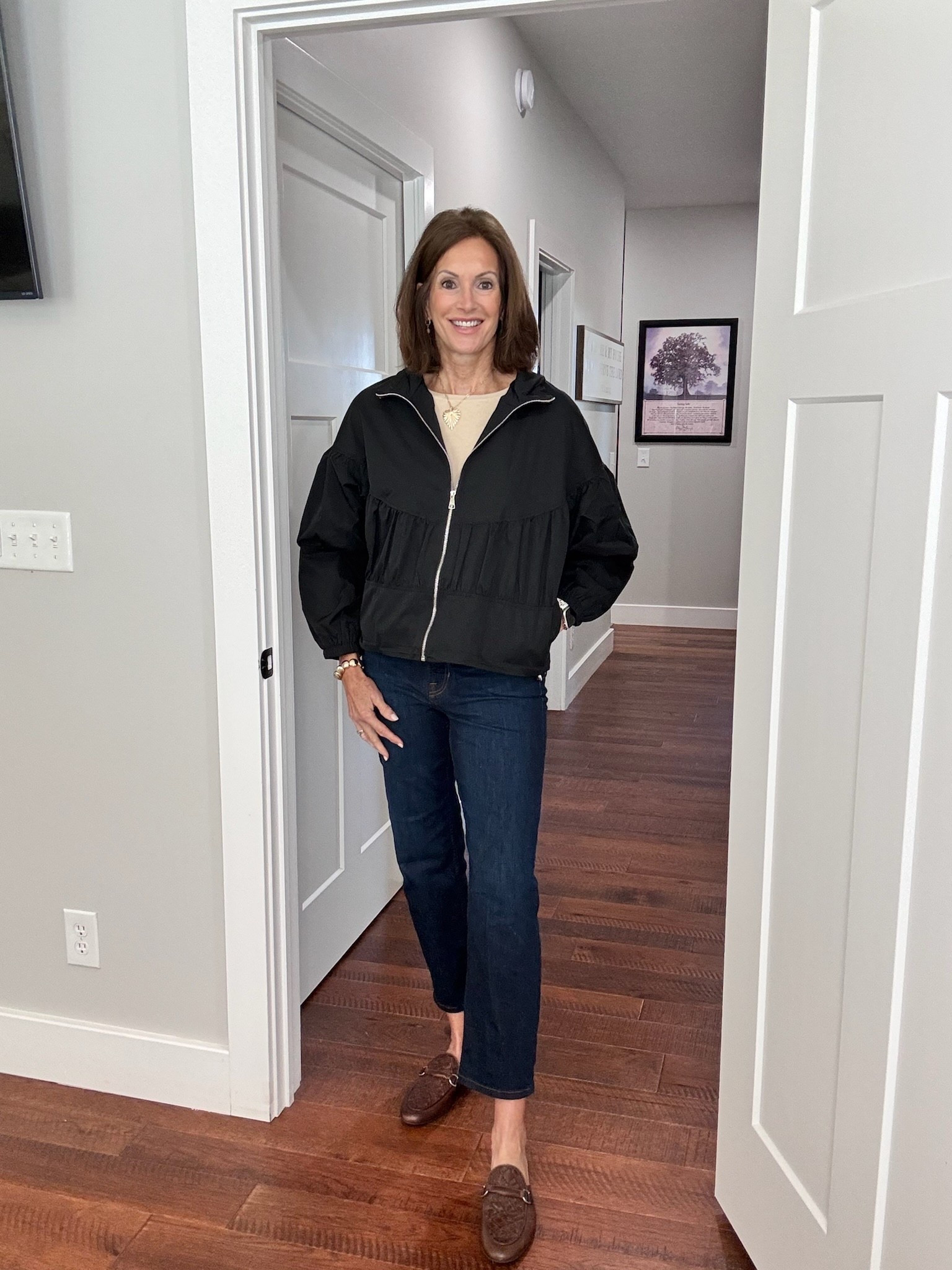 The cutest jacket for fall! 
Pleated lightweight jacket
- L
Jeans - size 10

trendy outfit, chic fall style, stylish casual look, comfy fall fashion, wardrobe essentials

#LTKTall #LTKSeasonal #LTKOver40