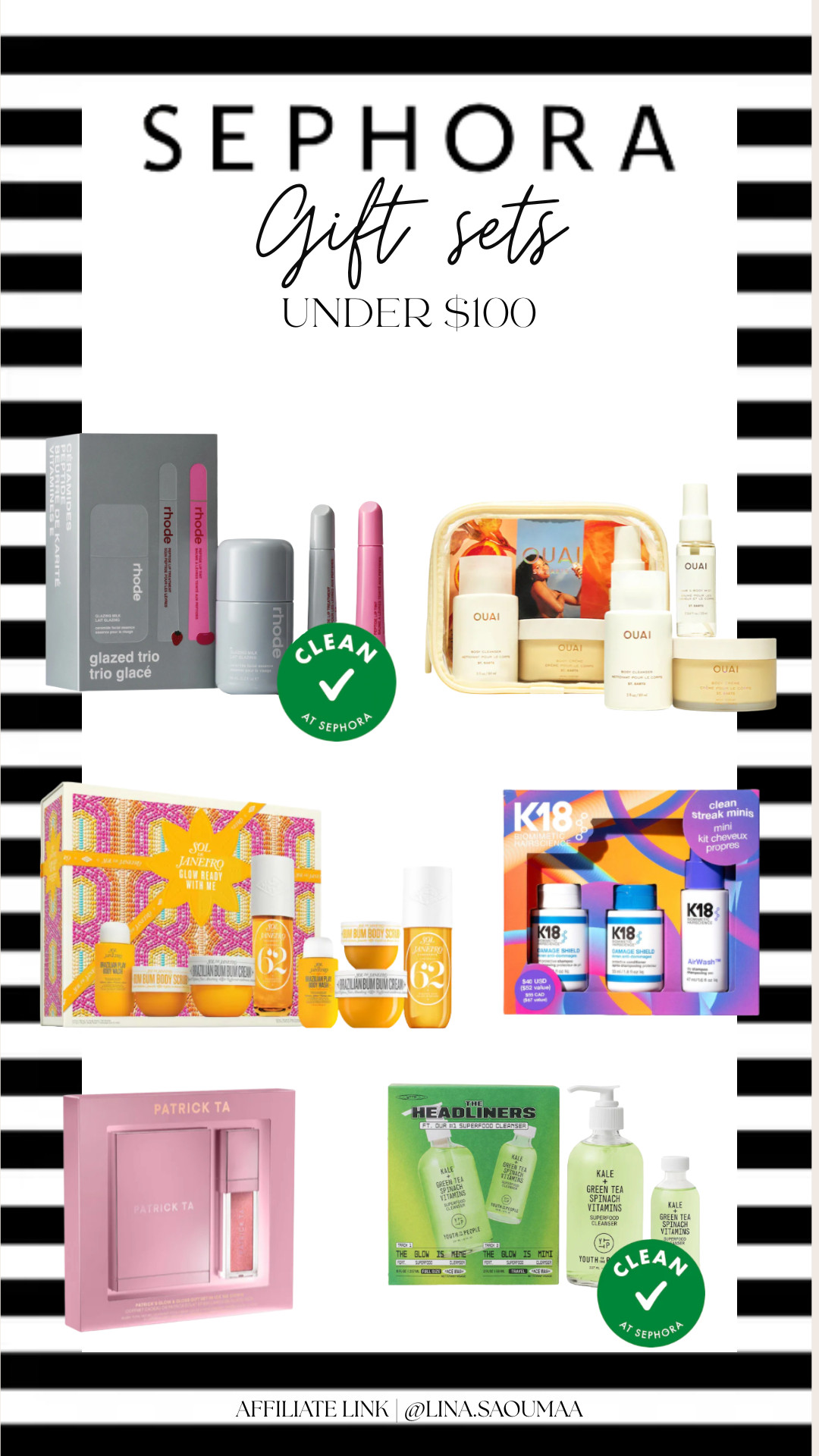 Sephora gift sets under $100 

 

#LTKwinter #LTKbeauty #LTKgiftguide