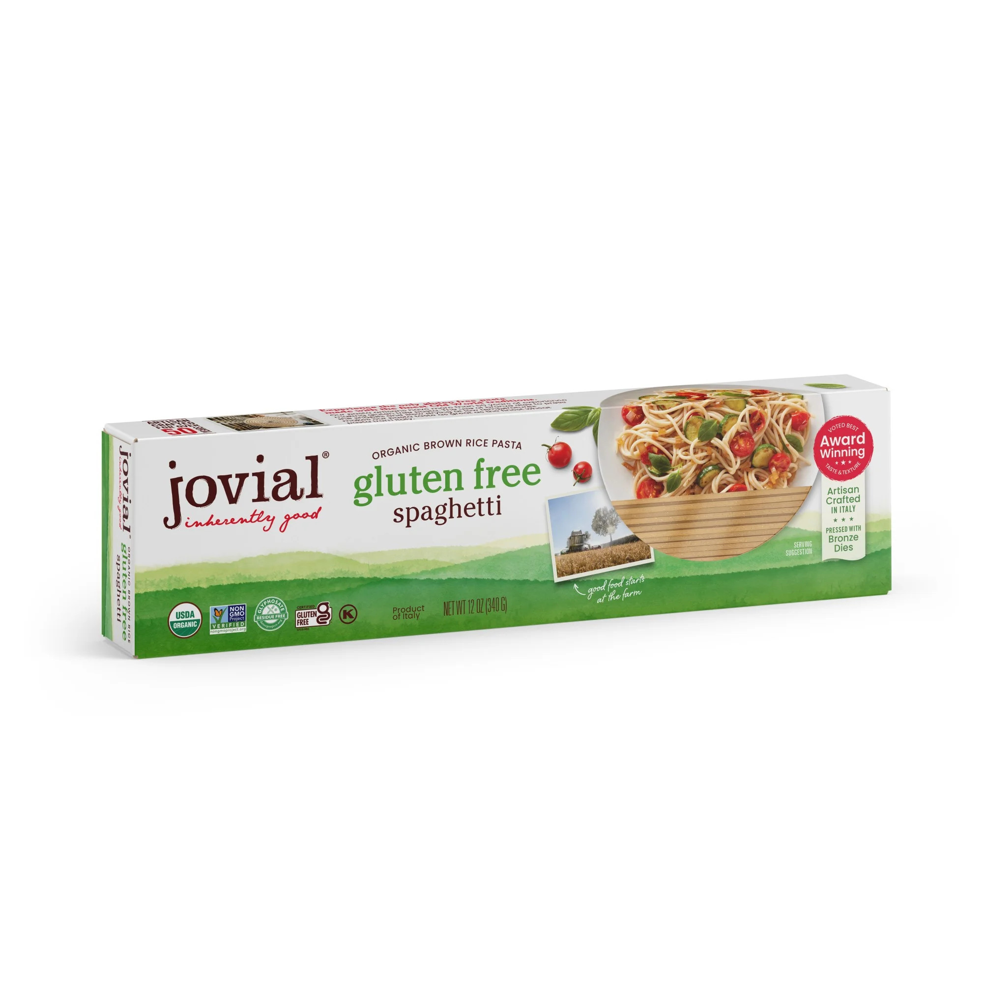 Jovial 100% Organic Gluten-Free Brown Rice Spaghetti Pasta, 12oz | Walmart (US)