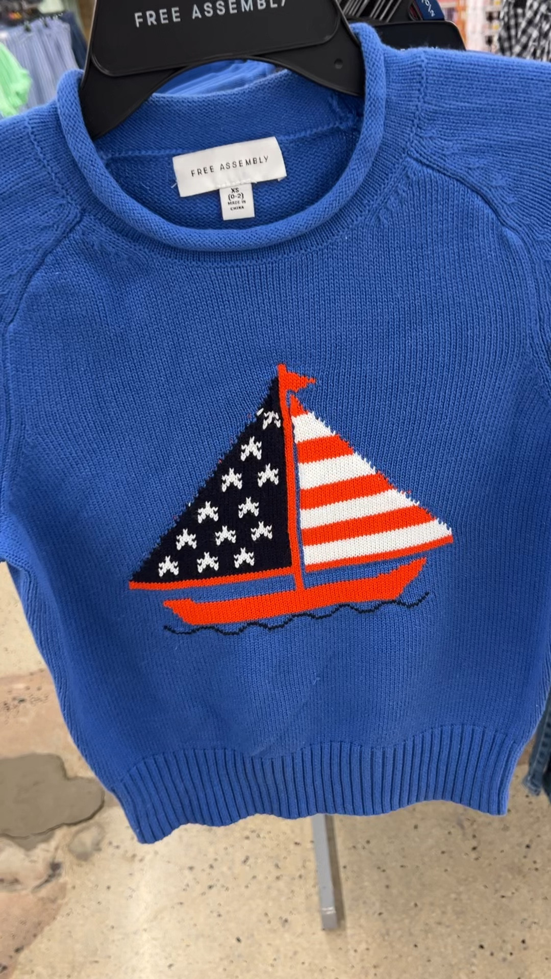 Walmart new arrivals with this patriotic nautical sailboat sweater and embroidered cardigan (with charms sewn on top!). #memorial day Labor Day fourth 4th July independence 