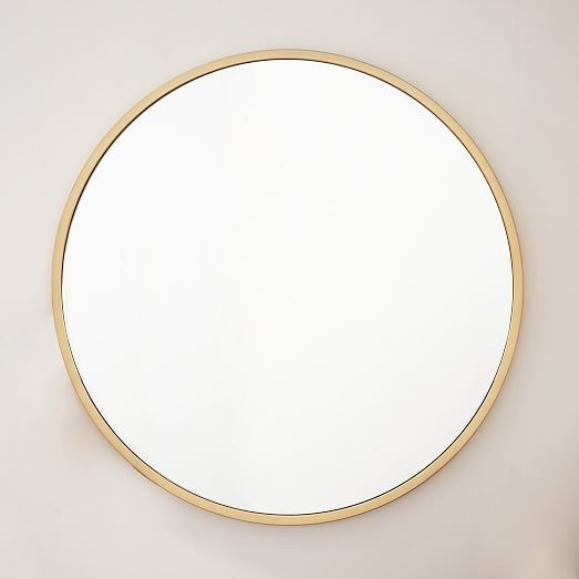 Metal Framed 48" Round Mirror | West Elm (US)