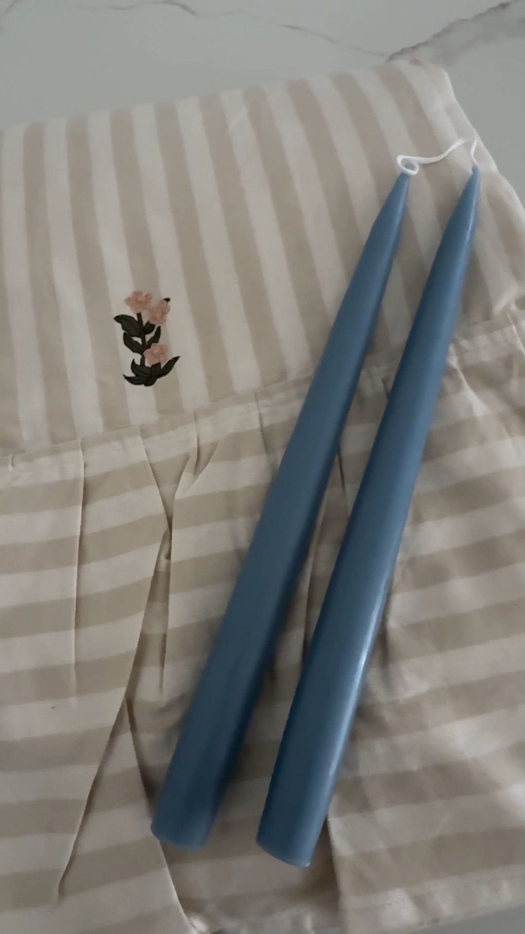 Easter table scape in the works! 
Easter 
Tablecloth 
Candles 

#LTKHome #LTKFindsUnder100 #LTKFindsUnder50