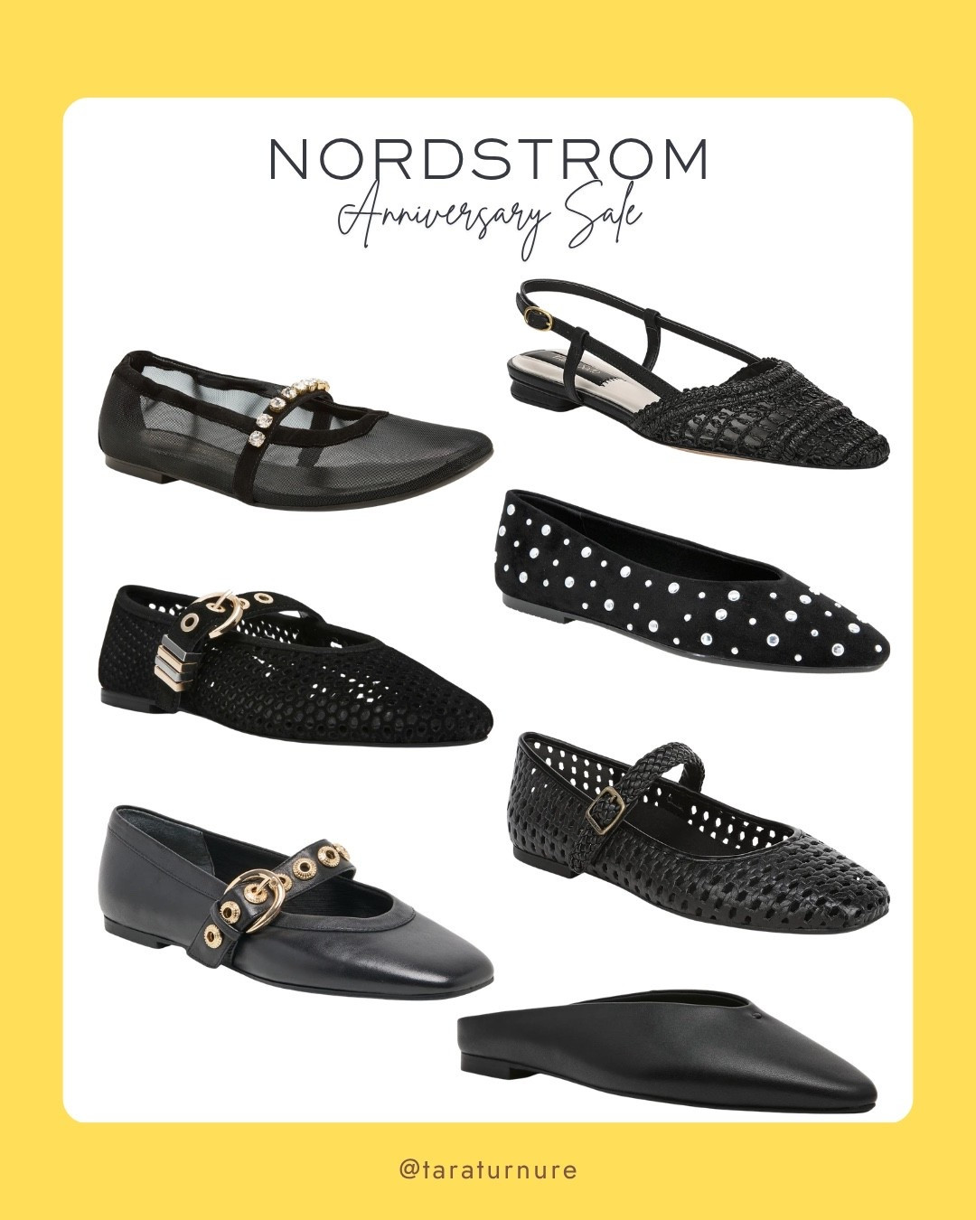 The Nordstrom Anniversary Sale is full of chic flats you'll wear on repeat. 🖤 From mesh ballet flats to woven styles and classic slingbacks, these timeless picks will elevate everything from jeans to dresses this season.

Nordstrom Anniversary Sale, Nordstrom NSale, ballet flats, mesh flats, black flats, Mary Jane flats, woven flats, slingback flats, pointed toe flats, embellished flats, fall shoes, comfortable flats, everyday shoes

#LTKSaleAlert #LTKootd #LTKTravel