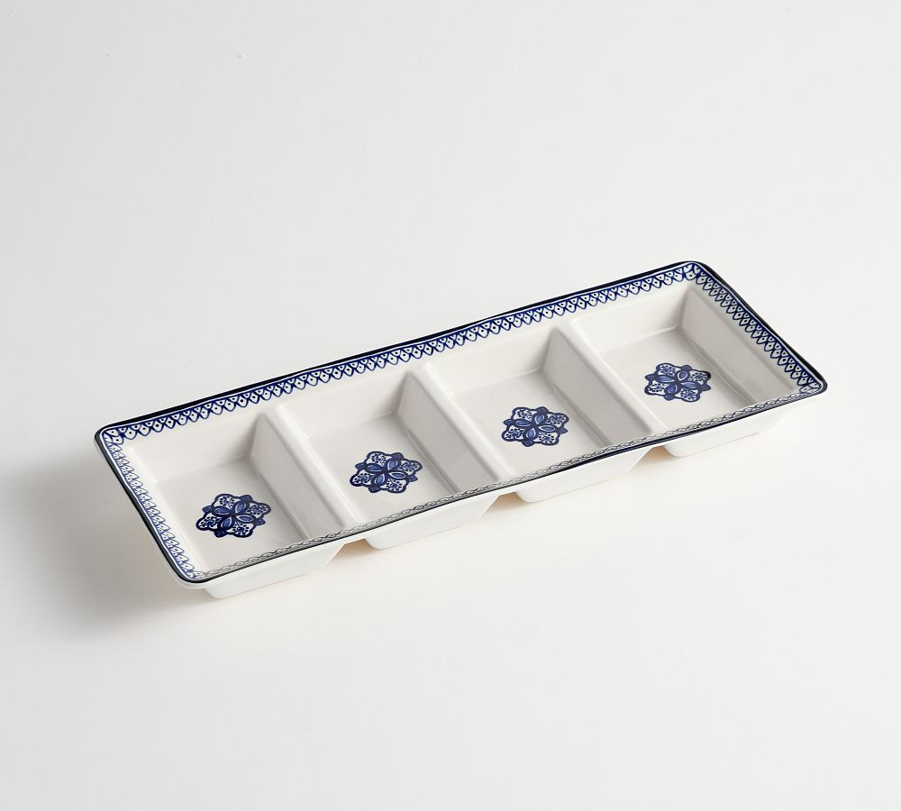 Medina Stoneware Multi-Condiment Server | Pottery Barn (US)