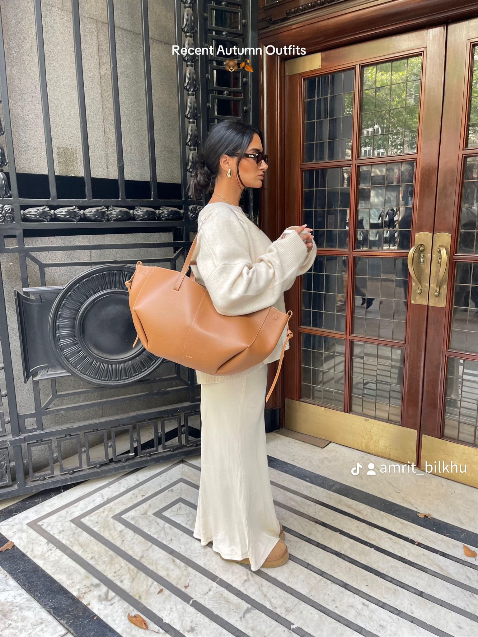 Cream oversized knit with cream maxi satin skirt and Polene Cyme bag 🤎🍦

#LTKwinter #LTKstyletip #LTKautumn