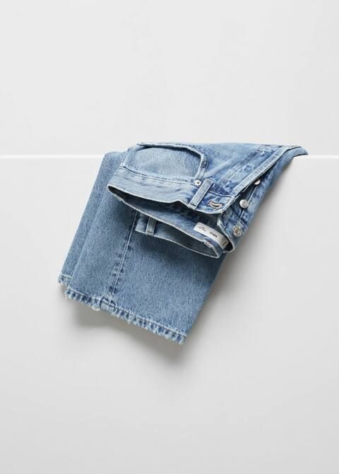 Straight jeans with forward seams -  Women | Mango USA | MANGO (US)