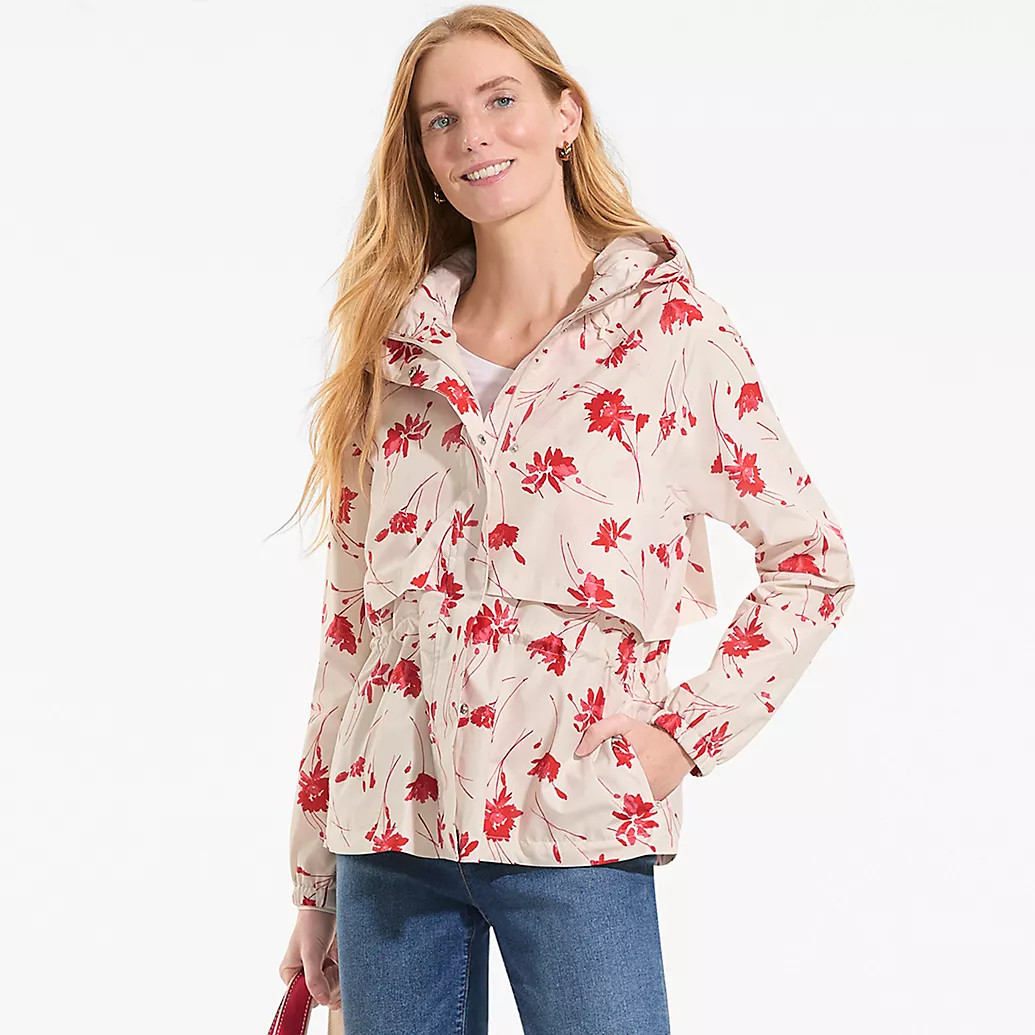 Women's Print Squall Packable Rain Jacket | Lands' End (US)