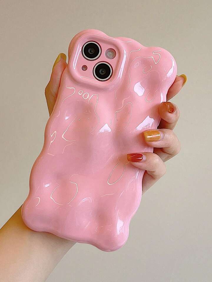 Pink 1pc Ins Style Meteorite Pattern Anti-Drop Tpu Phone Case Compatible With Iphone | SHEIN