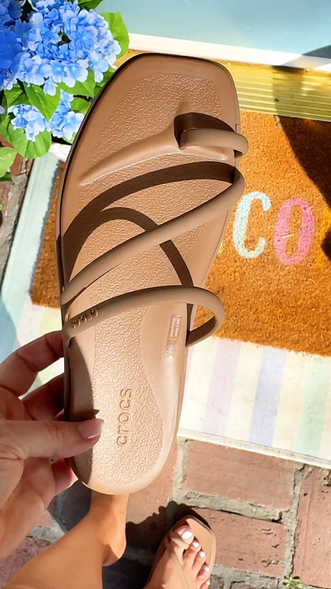 Crocs milk chocolate sandals are back! Grab them for spring and summer! I’m an 8.5 & grabbed an 8. #crocs #summersandals #summershoes #summerfashion

#LTKspringtrends 

#LTKSaleAlert #LTKSpringSale