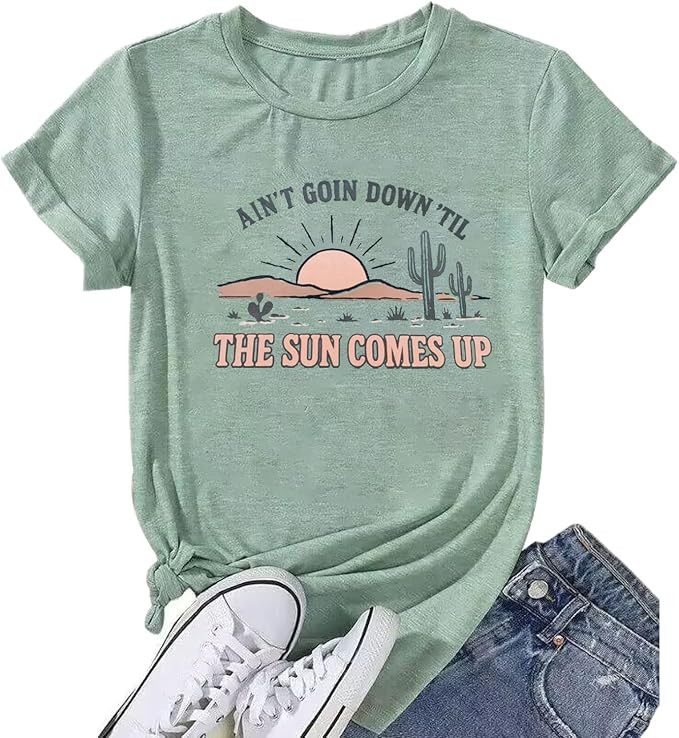 Be Still and Know Shirts for Women Casual Short Sleeve Christian Tee Tops | Amazon (US)
