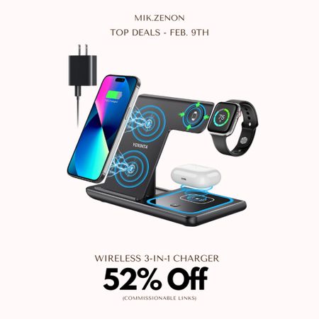 Price Drop Alert 🚨 This 3 in 1 wireless charging station is 52% off. It is anti-slip and case friendly and would me the perfect gift for families!

#LTKunder50 #LTKfamily #LTKsalealert