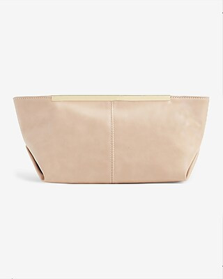 Soft Faux Leather Clutch | Express