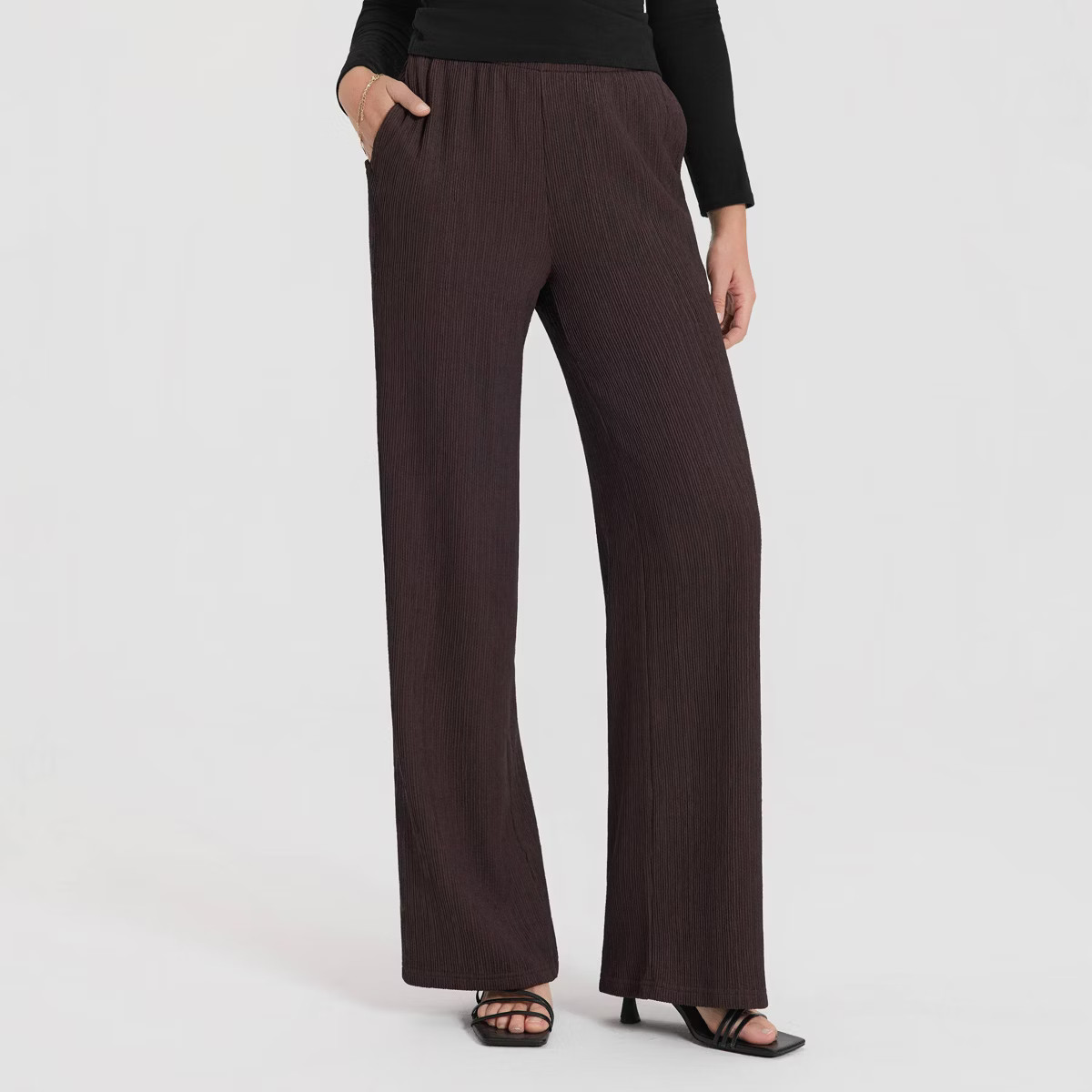Women's High-Rise Textured Pull-On Pants - A New Day™ | Target