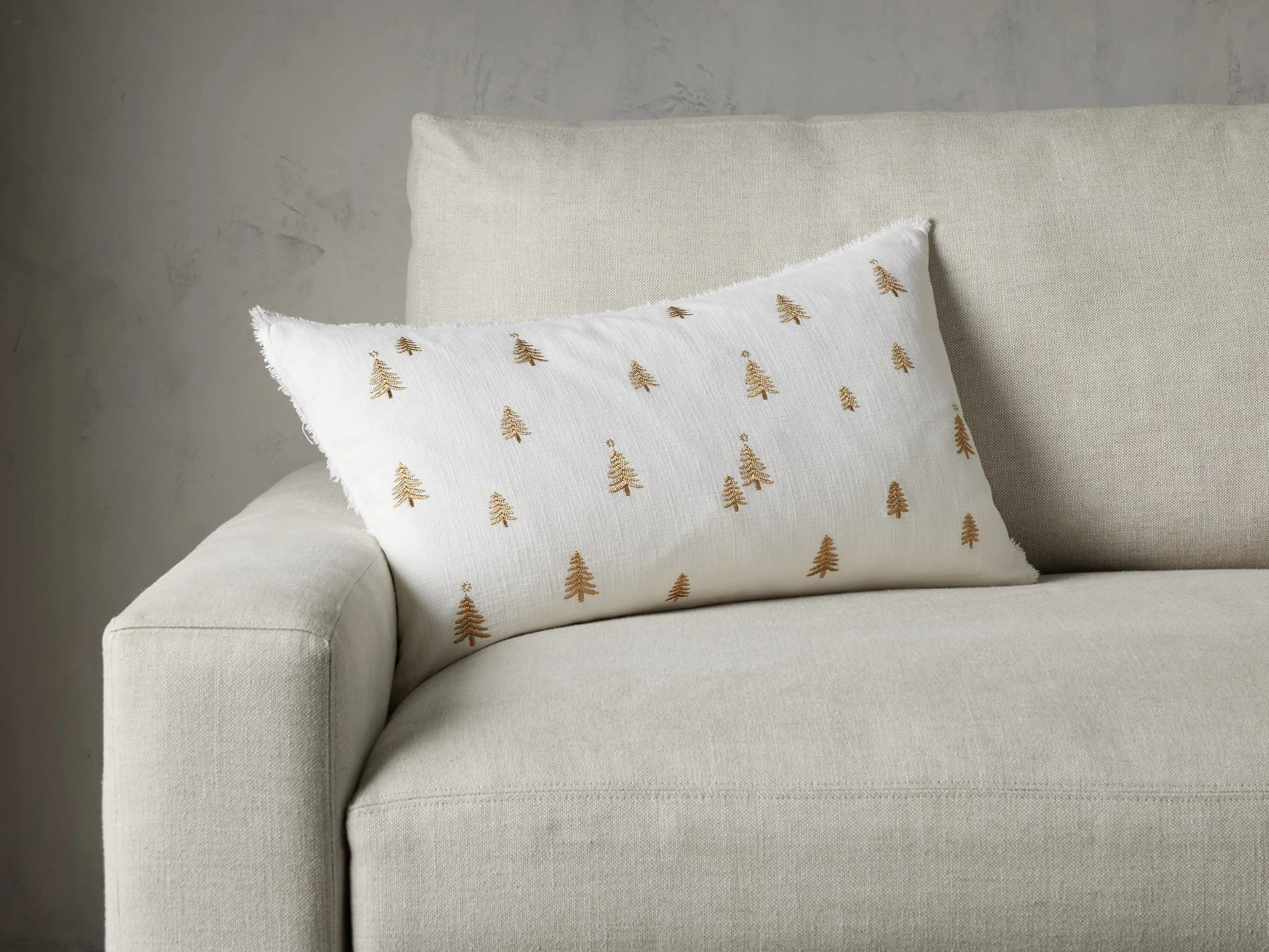 Alpine Lumbar Pillow in Ivory | Arhaus