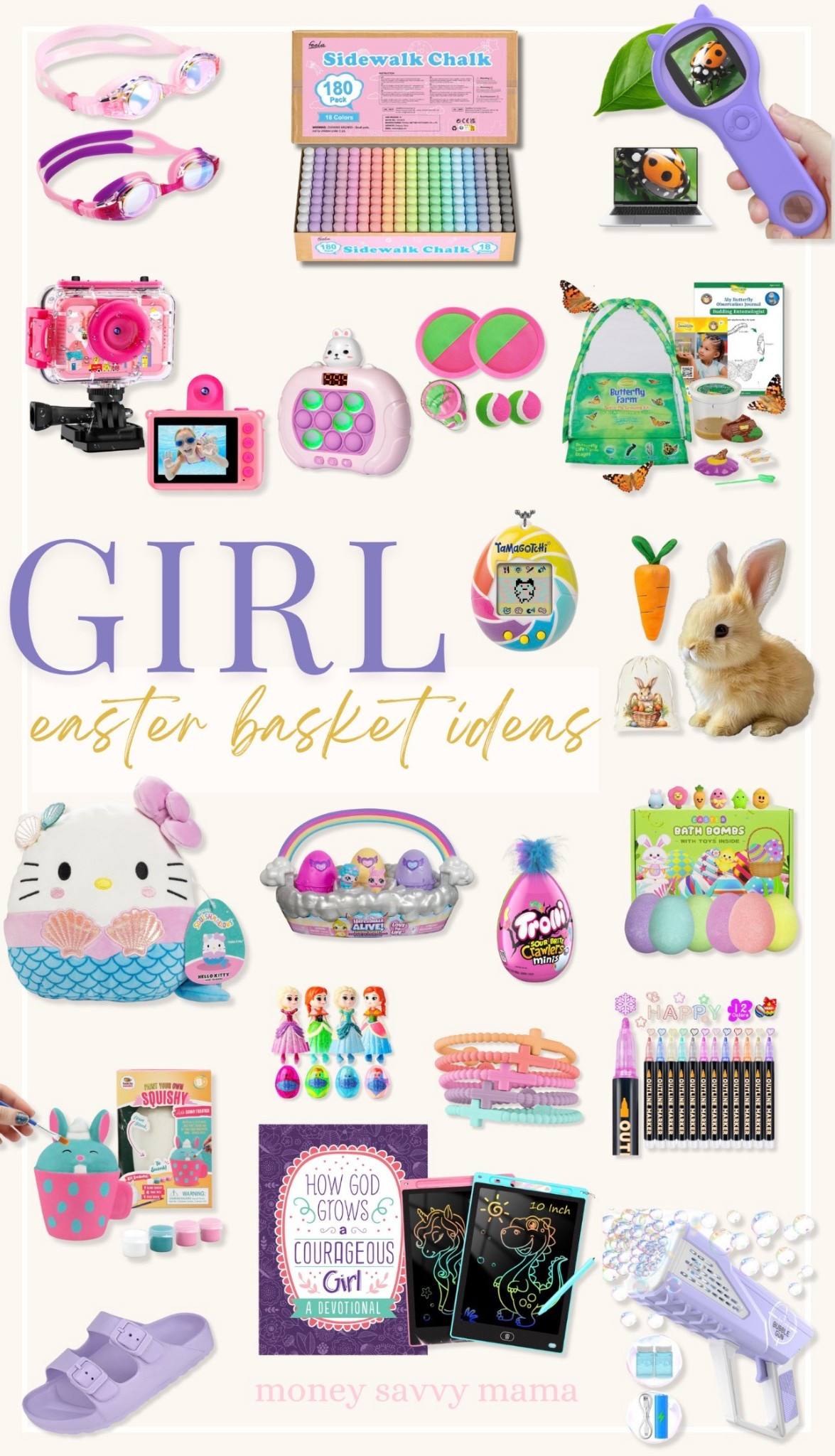 Girl easter basket gift ideas! Everything is from Amazon! 🐰🌷 

Amazon Easter, girl easter, easter basket girl, easter, easter basket, girl gift, easter basket stuffer, easter basket ideas 
