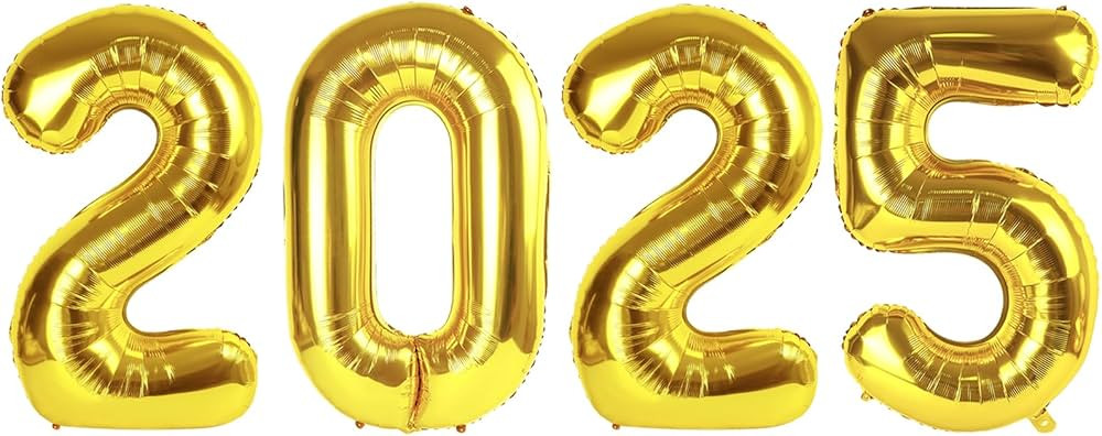 2025 Balloon Numbers - 40 Inch Gold New Years Eve Party Supplies 2025, Nye Decor Party Decorations Happy New Year, New Years Eve Foil Party Balloons | Amazon (US)