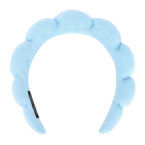 Araluky Women Spa Headband, Blue - Soft and Comfortable Headband for Washing Face, Makeup Removal, Yoga, Sports, Skincare, Hair Accessories for Women and Girls | Amazon (US)