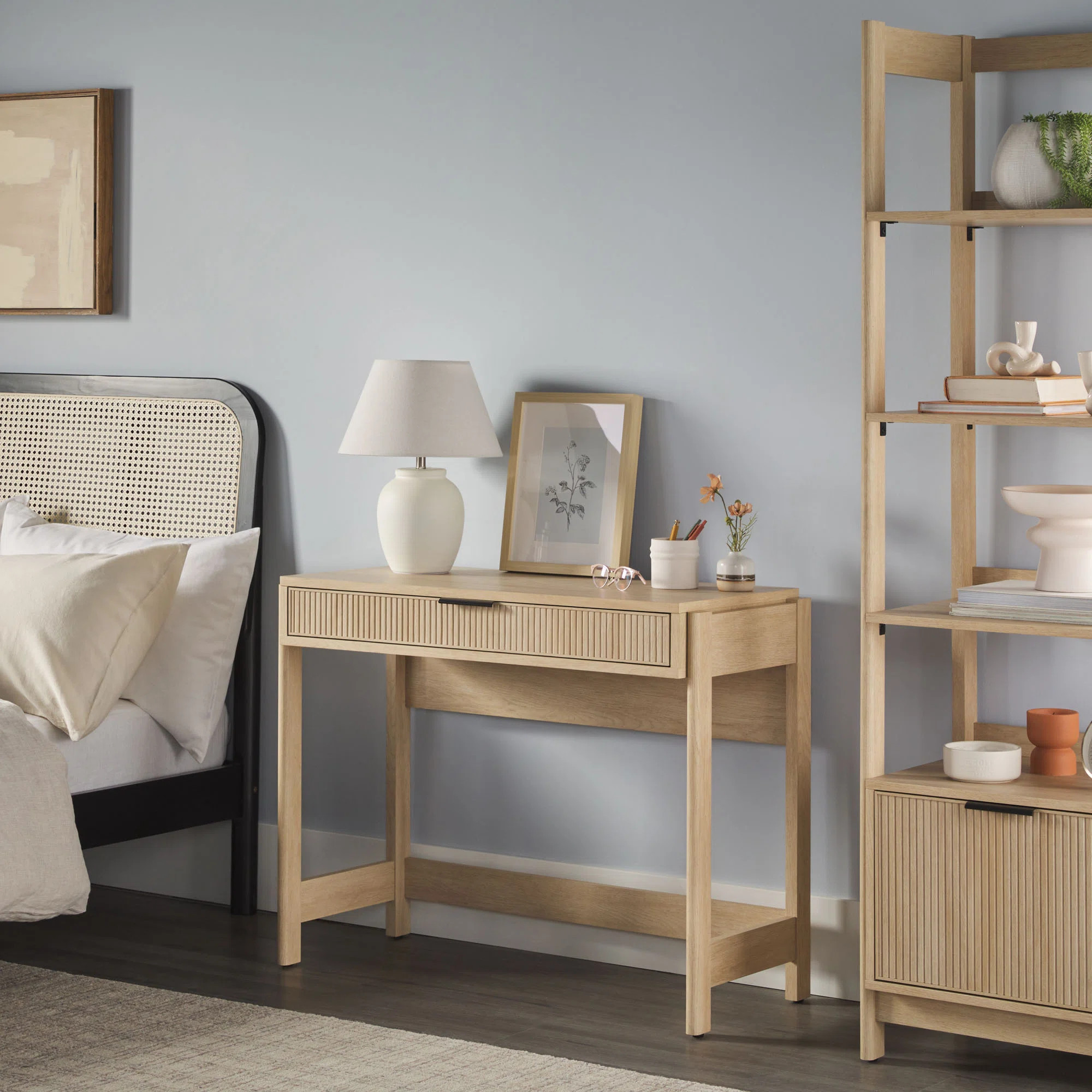 Jorah Reeded Writing Desk with Drawer | Wayfair North America