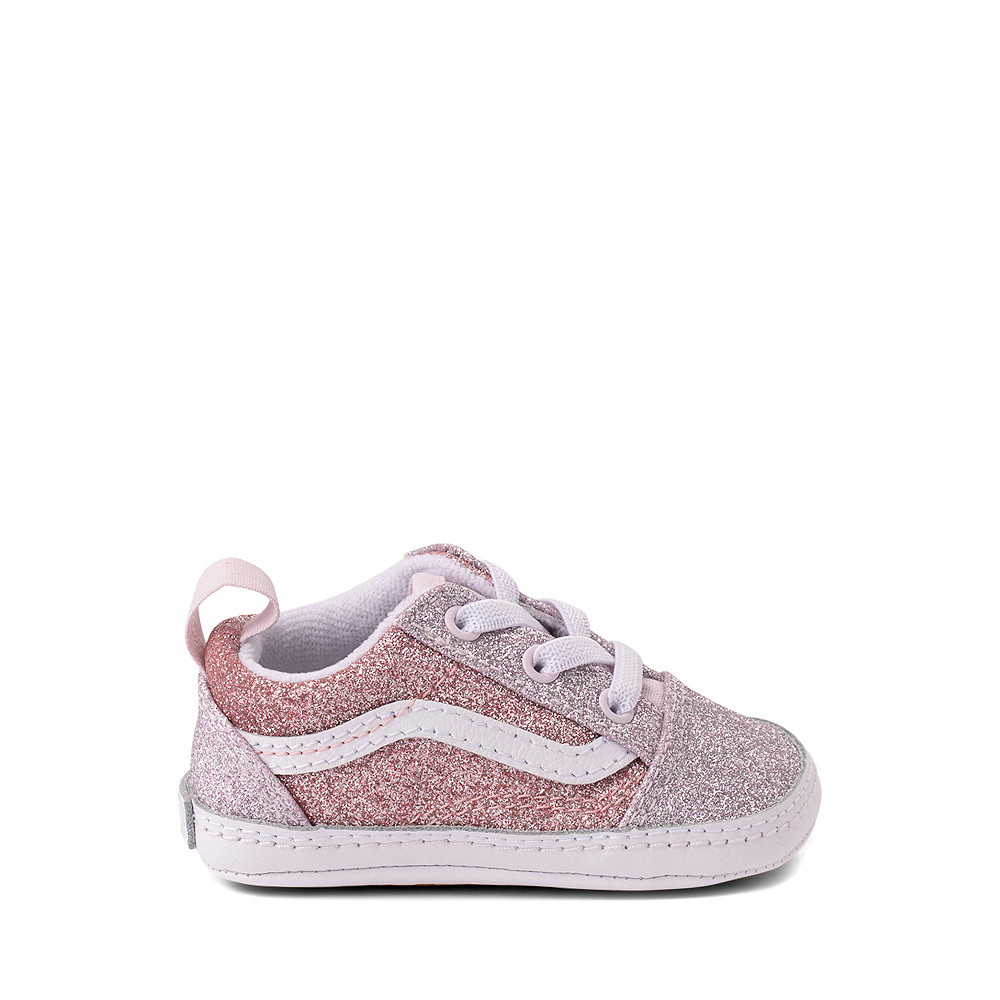 Vans Old Skool Glitter Skate Shoe - Baby - Orchid Ice / Powder Pink | Journeys