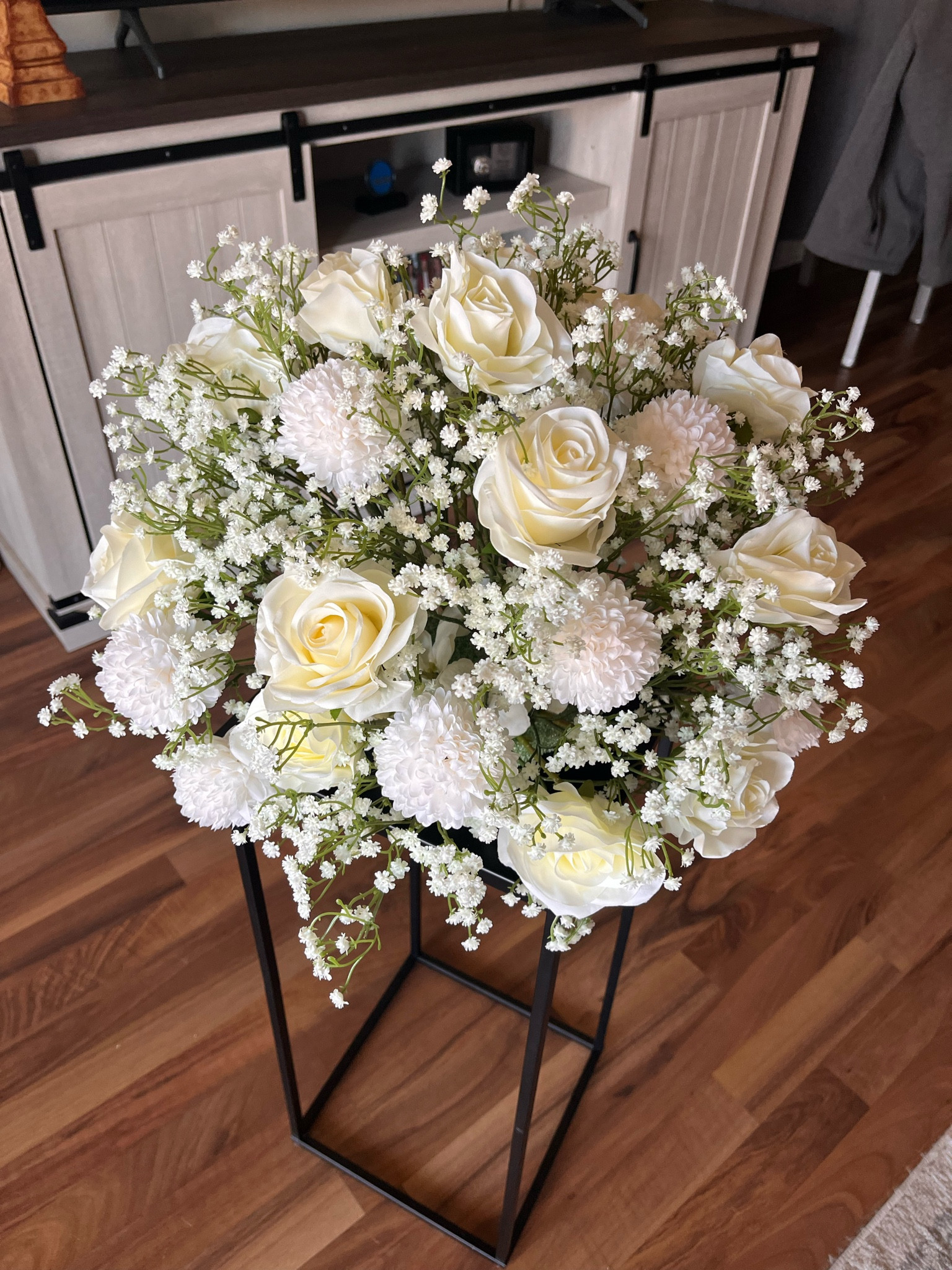 DIY florals for our wedding guest tables 🥹🤍 these took about 30-45 minutes to assemble, but I love how they turned out! Check out the DIY tutorial on my tiktok for more info :)

#LTKfindsunder50 #LTKSeasonal #LTKwedding