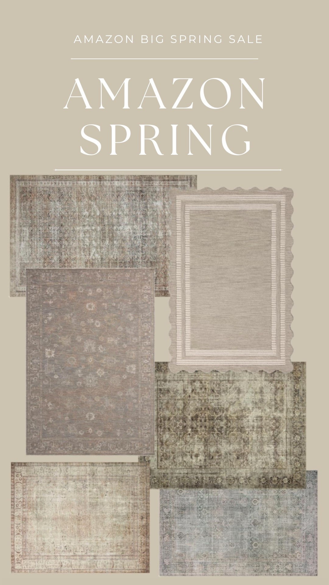 Some of my favorite rugs to add to your living space! I have a few of these and absolutely love how fabulous they are plus they are part of the Amazon spring sale!  

• 
• 
Amazon spring sale, area rug finds, antique neutral rugs, vintage inspired decor, living room refresh, layered neutrals, cozy home, timeless style, spring sale, home decor

#LTKHome #LTKSaleAlert