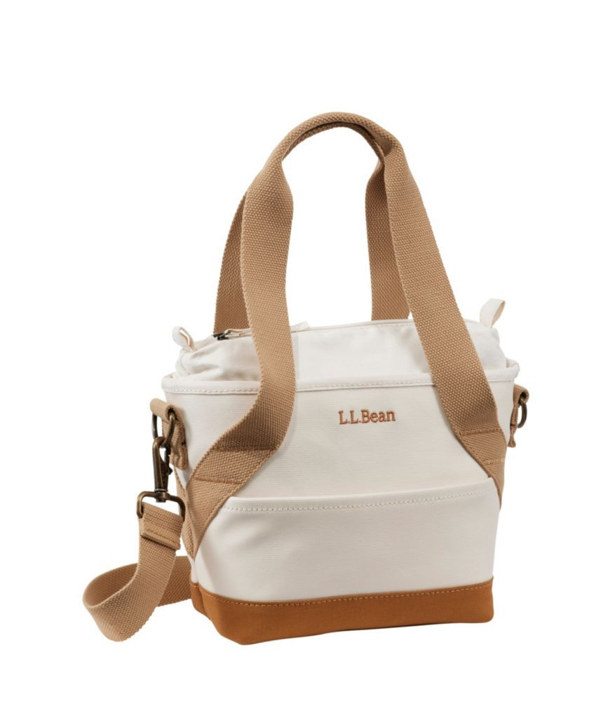 Nor'easter Insulated Tote, Small Dark Bronze/Cream/Canyon Khaki, Coated Fabric L. L.Bean | L.L. Bean